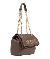 LOVE MOSCHINO BOLD LOVE HAMMERED  Bolso de hombro / bandolera chocolate2 - Bolsos Mujer - 4