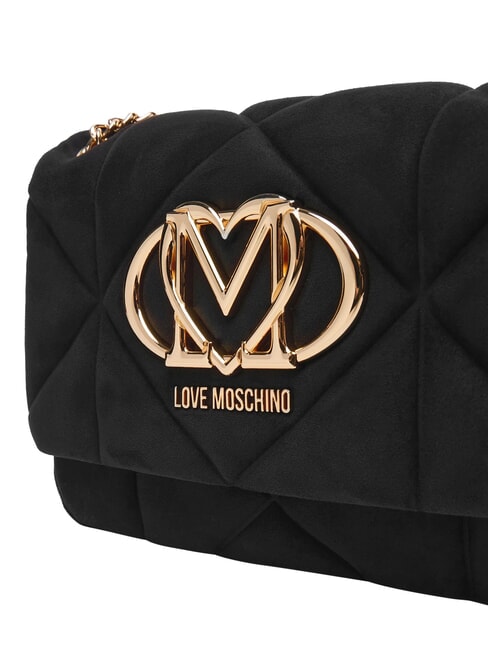 EMBOSSED Minibolso de hombro con cadena negro - Bolsos Mujer