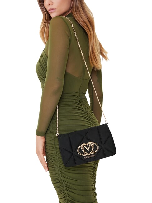 EMBOSSED Bolso de hombro, doble portabilidad negro - Bolsos Mujer