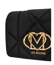 LOVE MOSCHINO EMBOSSED Bolso de hombro, doble portabilidad negro - Bolsos Mujer - 5