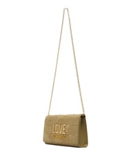 LOVE MOSCHINO PATCHY Bolso de mano con cadena arena - Bolsos Mujer - 4