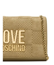 LOVE MOSCHINO PATCHY Bolso de mano con cadena arena - Bolsos Mujer - 5