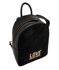 LOVE MOSCHINO PATCHY Mochila con logo negro - Bolsos Mujer - 5