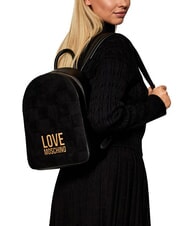 LOVE MOSCHINO PATCHY Mochila con logo negro - Bolsos Mujer - 6