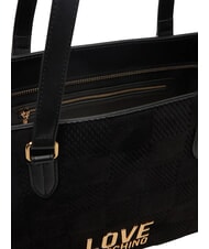 LOVE MOSCHINO PATCHY Bolsa de compras, bolso de hombro negro - Bolsos Mujer - 6