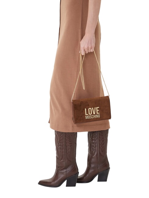 PATCHY Bolso de mano con cadena camello2 - Bolsos Mujer