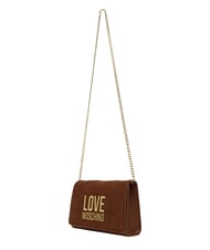 LOVE MOSCHINO PATCHY Bolso de mano con cadena camello2 - Bolsos Mujer - 4