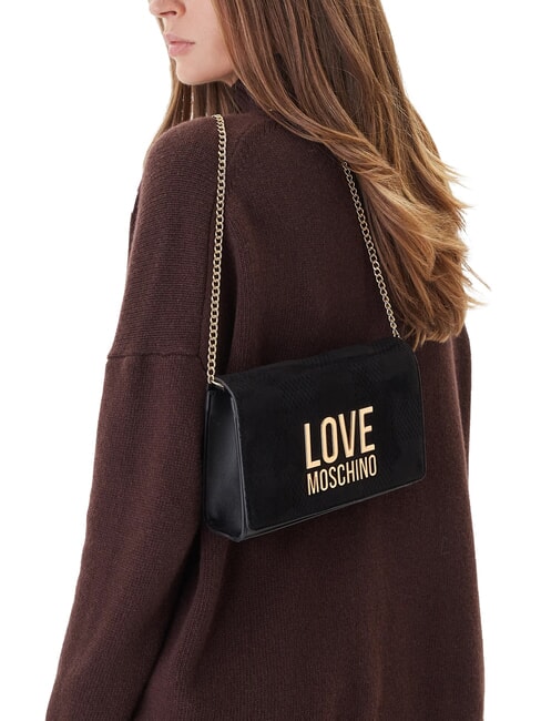 PATCHY Bolso de mano con cadena negro - Bolsos Mujer