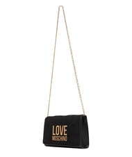 LOVE MOSCHINO PATCHY Bolso de mano con cadena negro - Bolsos Mujer - 3