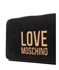 LOVE MOSCHINO PATCHY Bolso de mano con cadena negro - Bolsos Mujer - 5