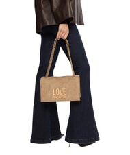 LOVE MOSCHINO PATCHY Bolso de hombro con cadena - Bolsos Mujer