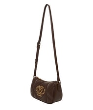 LOVE MOSCHINO EMBOSSED Minibolso de hombro chocolate - Bolsos Mujer - 3