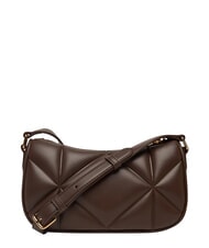 LOVE MOSCHINO EMBOSSED Minibolso de hombro chocolate - Bolsos Mujer - 4