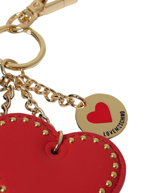 CHARMS Llavero con logo met&aacute;lico negro/rojo/negro - Llaveros