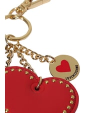 LOVE MOSCHINO CHARMS Llavero con logo met&aacute;lico negro/rojo/negro - Llaveros - 2