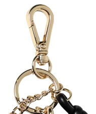 LOVE MOSCHINO CHARMS Llavero con logo met&aacute;lico negro/rojo/negro - Llaveros - 4
