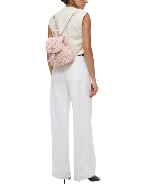 DEMURE Mochila con correas de hombro de cadena polvos - Bolsos Mujer