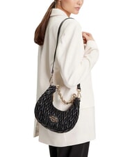 LOVE MOSCHINO DEMURE Bolso de mano con correa de cadena para el hombro. negro - Bolsos Mujer - 2