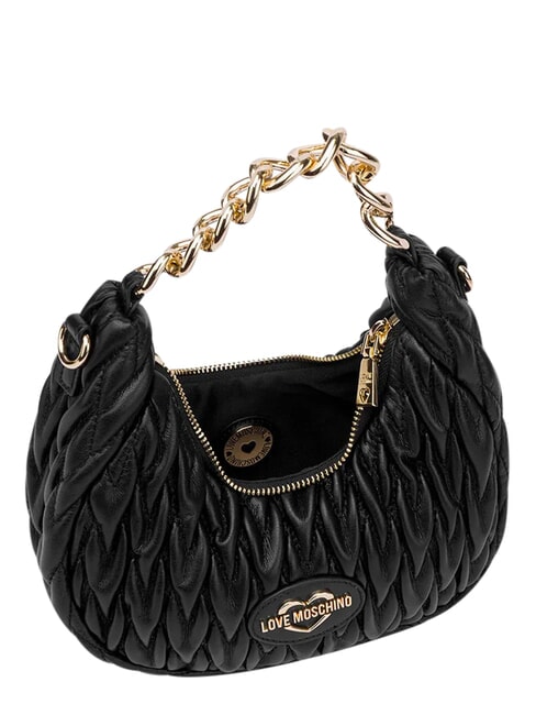 DEMURE Bolso de mano con correa de cadena para el hombro. negro - Bolsos Mujer