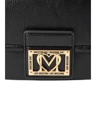 LOVE MOSCHINO EMBOSSED Bolso de hombro negro - Bolsos Mujer - 5