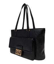 LOVE MOSCHINO EMBOSSED Bolsa de la compra, doble portabilidad negro - Bolsos Mujer - 4