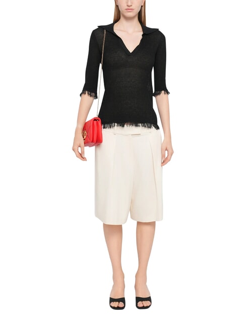 EMBOSSED Minibolso de hombro con cadena ROJO - Bolsos Mujer