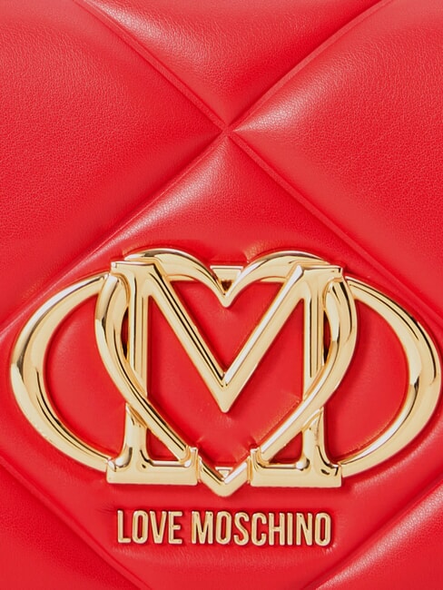 EMBOSSED Minibolso de hombro con cadena ROJO - Bolsos Mujer