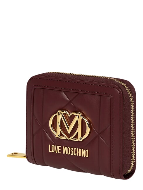 EMBOSSED Cartera peque&ntilde;a con cremallera vino - Carteras Mujer