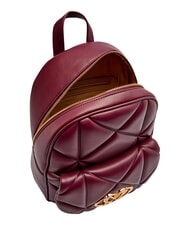 LOVE MOSCHINO EMBOSSED Mochila con bolsillo frontal vino - Bolsos Mujer - 4