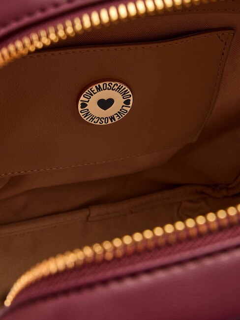 EMBOSSED Mochila con bolsillo frontal vino - Bolsos Mujer