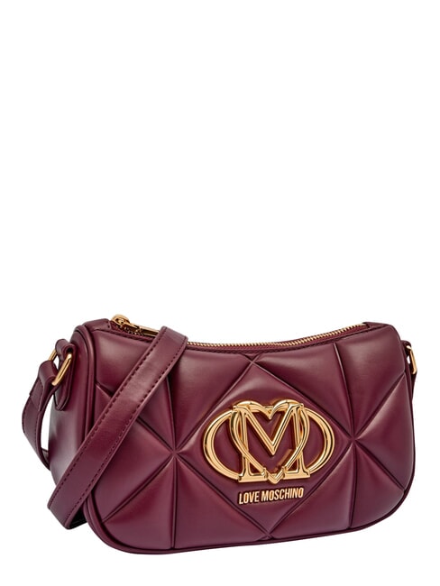 EMBOSSED Bolso de hombro, doble portabilidad vino - Bolsos Mujer