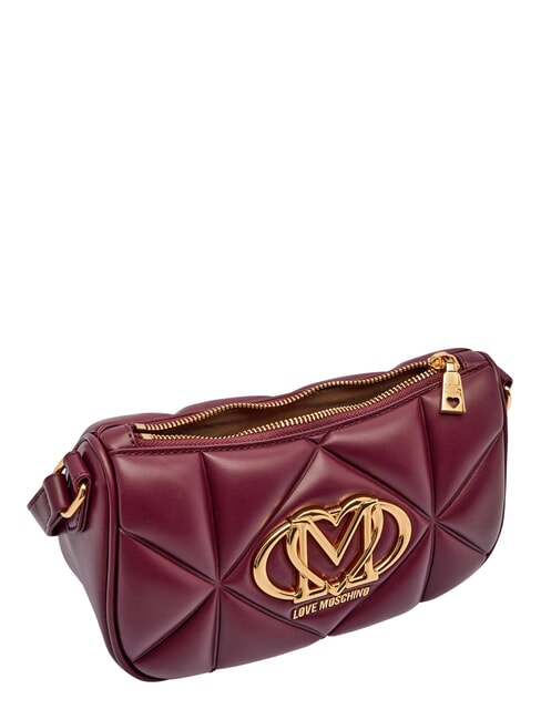 EMBOSSED Bolso de hombro, doble portabilidad vino - Bolsos Mujer