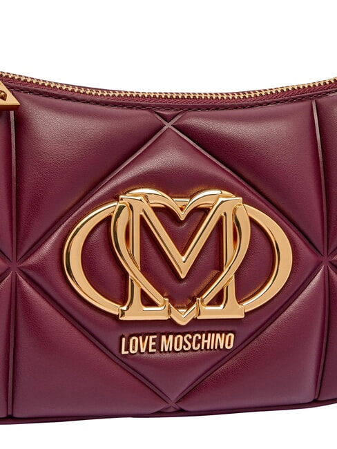 EMBOSSED Bolso de hombro, doble portabilidad vino - Bolsos Mujer