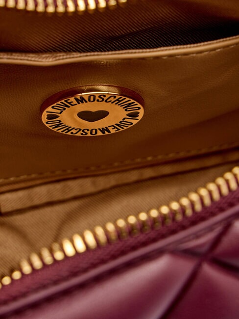 EMBOSSED Bolso de hombro, doble portabilidad vino - Bolsos Mujer