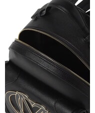 LOVE MOSCHINO LOGO Mochila con bolsillo frontal negro - Bolsos Mujer - 4