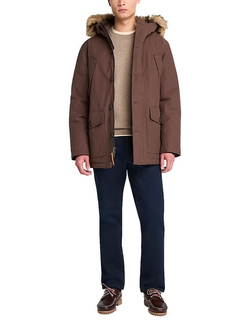 SCAR RIDGE Chaqueta con capucha chocolate - Chaquetas de hombre