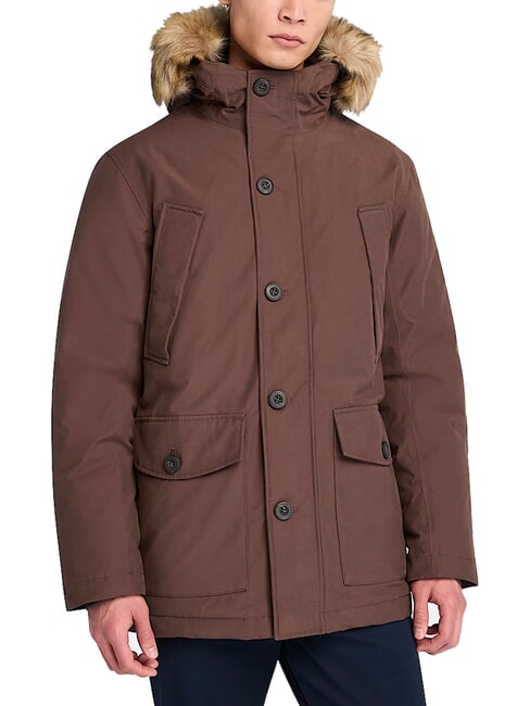 SCAR RIDGE Chaqueta con capucha chocolate - Chaquetas de hombre