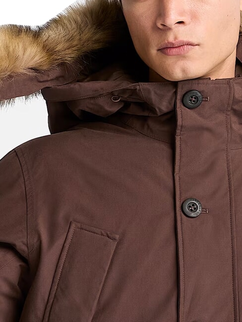 SCAR RIDGE Chaqueta con capucha chocolate - Chaquetas de hombre
