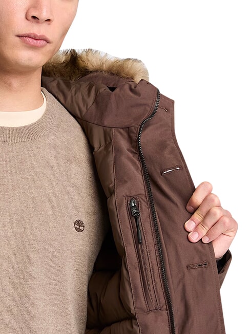 SCAR RIDGE Chaqueta con capucha chocolate - Chaquetas de hombre
