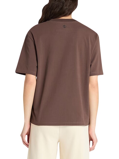LUSH COMFORT Camiseta de algod&oacute;n chocolate - camiseta
