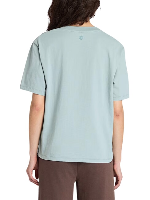 LUSH COMFORT Camiseta de algod&oacute;n azul plateado - camiseta