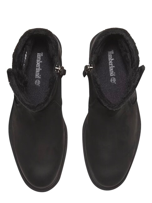 BRIMFIELD Botines de piel negro de grano completo - Zapatos Mujer
