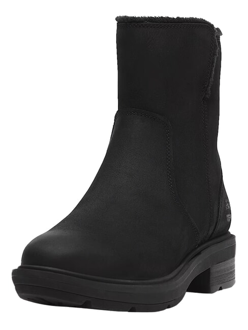 BRIMFIELD Botines de piel negro de grano completo - Zapatos Mujer