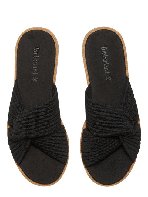 CALISTA BAY Sandalias de piel mixta punto negro - Zapatos Mujer