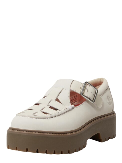 STONE STREET BUCKLE Zapato de plataforma de piel nobuk natural - Zapatos Mujer