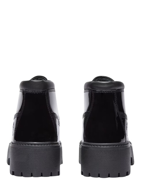 STONE STREET Bot&iacute;n de piel impermeable piel charol negra - Zapatos Mujer