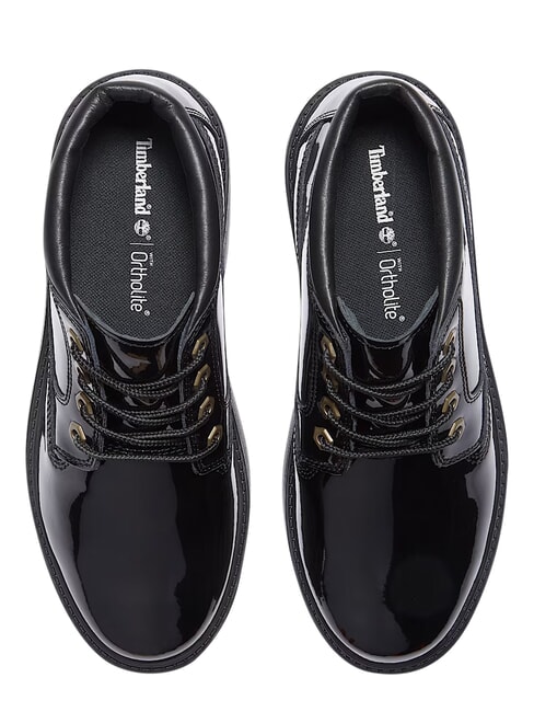 STONE STREET Bot&iacute;n de piel impermeable piel charol negra - Zapatos Mujer