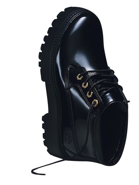 STONE STREET Bot&iacute;n de piel impermeable piel charol negra - Zapatos Mujer