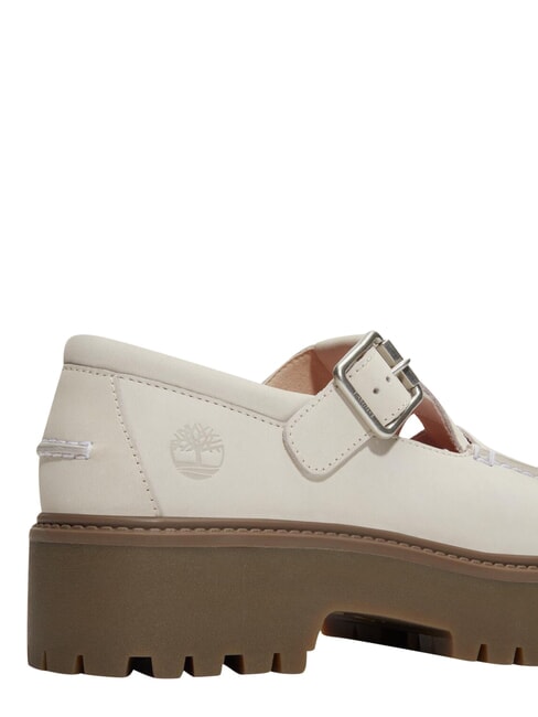 STONE STREET BUCKLE Zapato de plataforma de piel nobuk natural - Zapatos Mujer