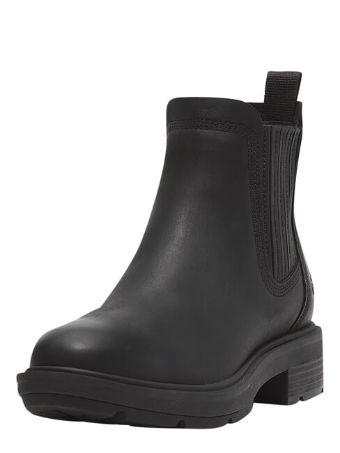 BRIMFIELD Botines bajos de piel negro de grano completo - Zapatos Mujer